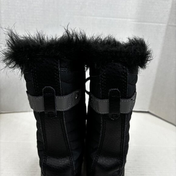 Sorel Joan of Arctic Winter Boots Womens Size 5 Black Snow Faux Fur Waterproof - Picture 11 of 13
